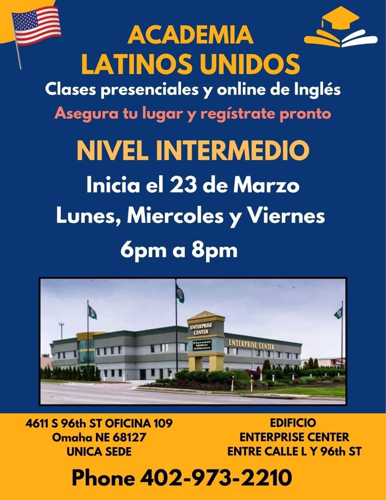 Clases de ingles intermedio. Inicio el 23 de marzo