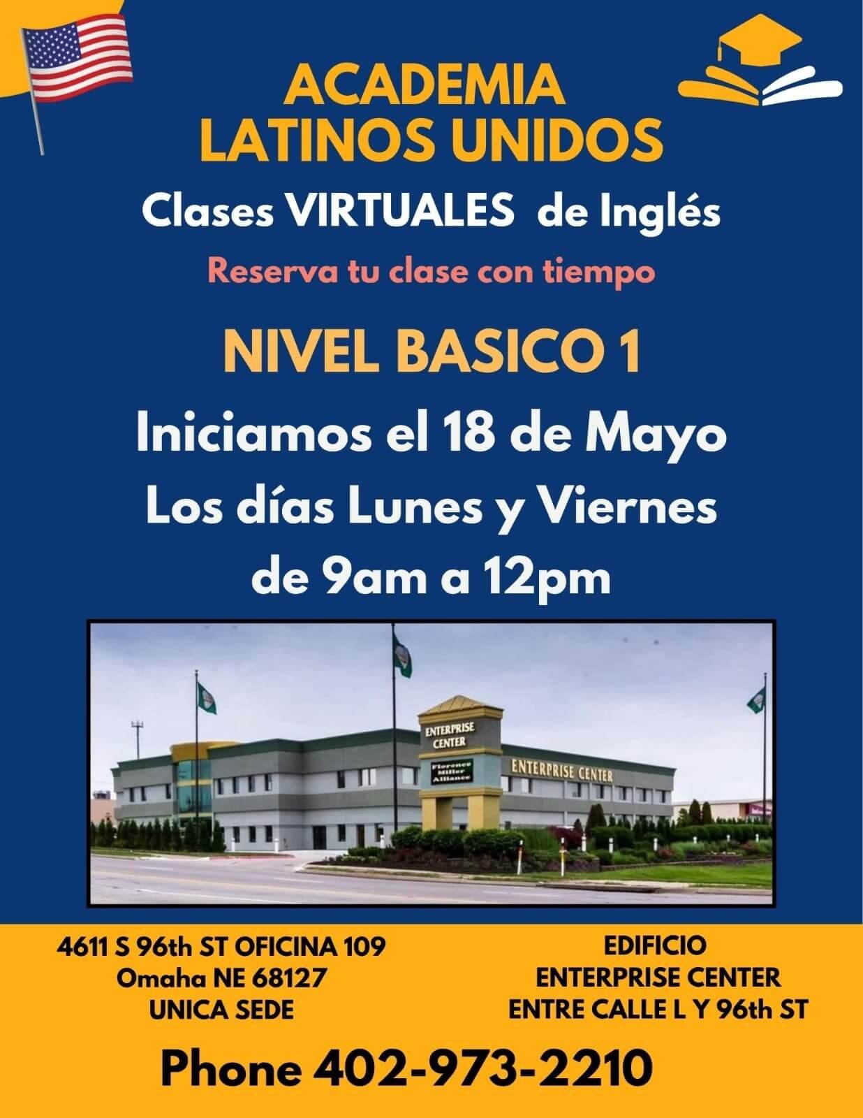 curso de inglés nivel básico-1 inicia el 18 de mayo de 2026
