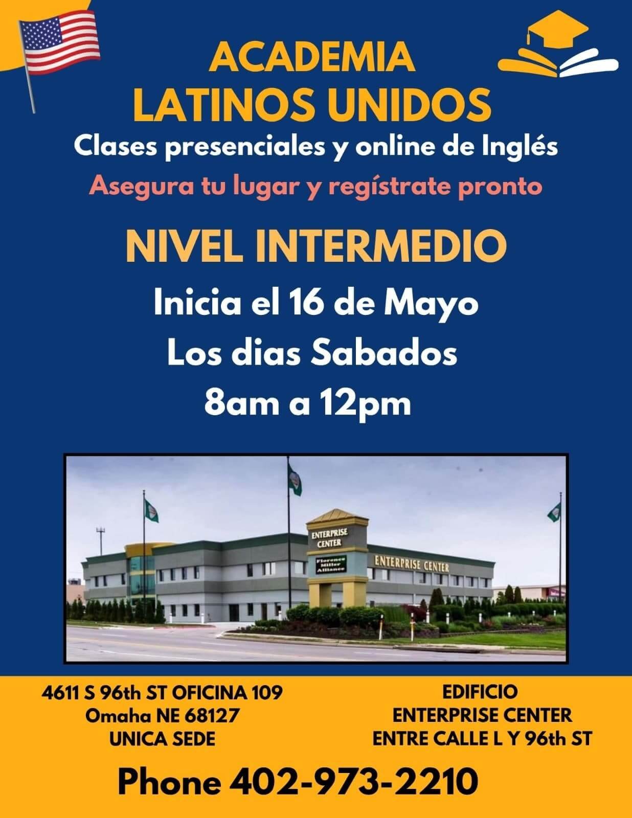 curso de inglés nivel intermedio inicia el 16 de mayo de 2026