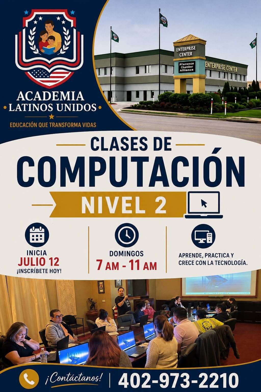 curso de computación nivel 2 inicia el 12 de julio de 2026